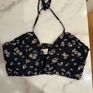 American Eagle Outfitters Black Floral Camisole